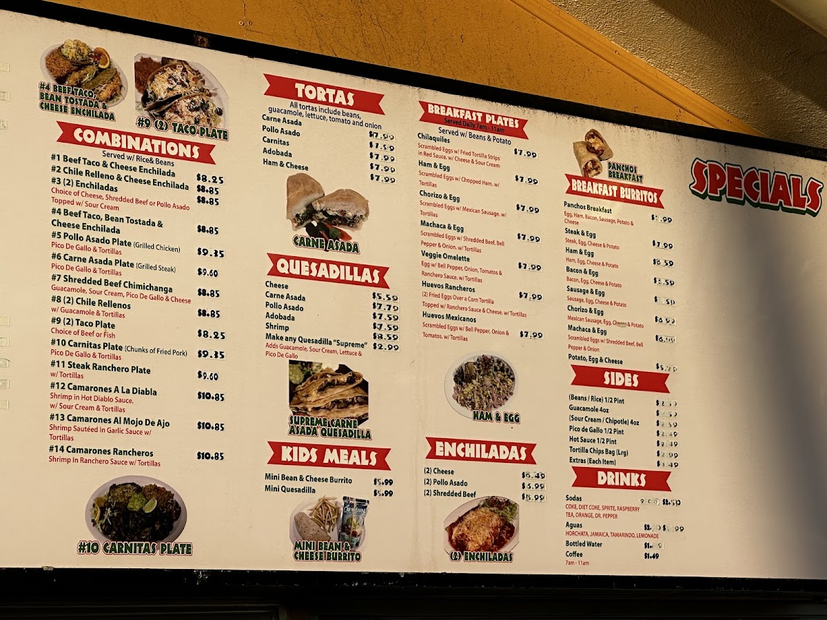 Don Pancho's Mexican Food Menu - Image 2
